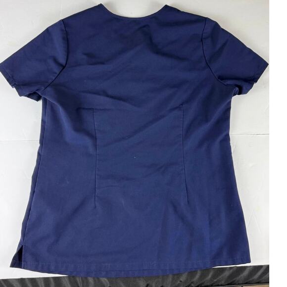 FIGS Technical Collection Scrub Top - Size S - Navy Blue - Picture 4 of 4